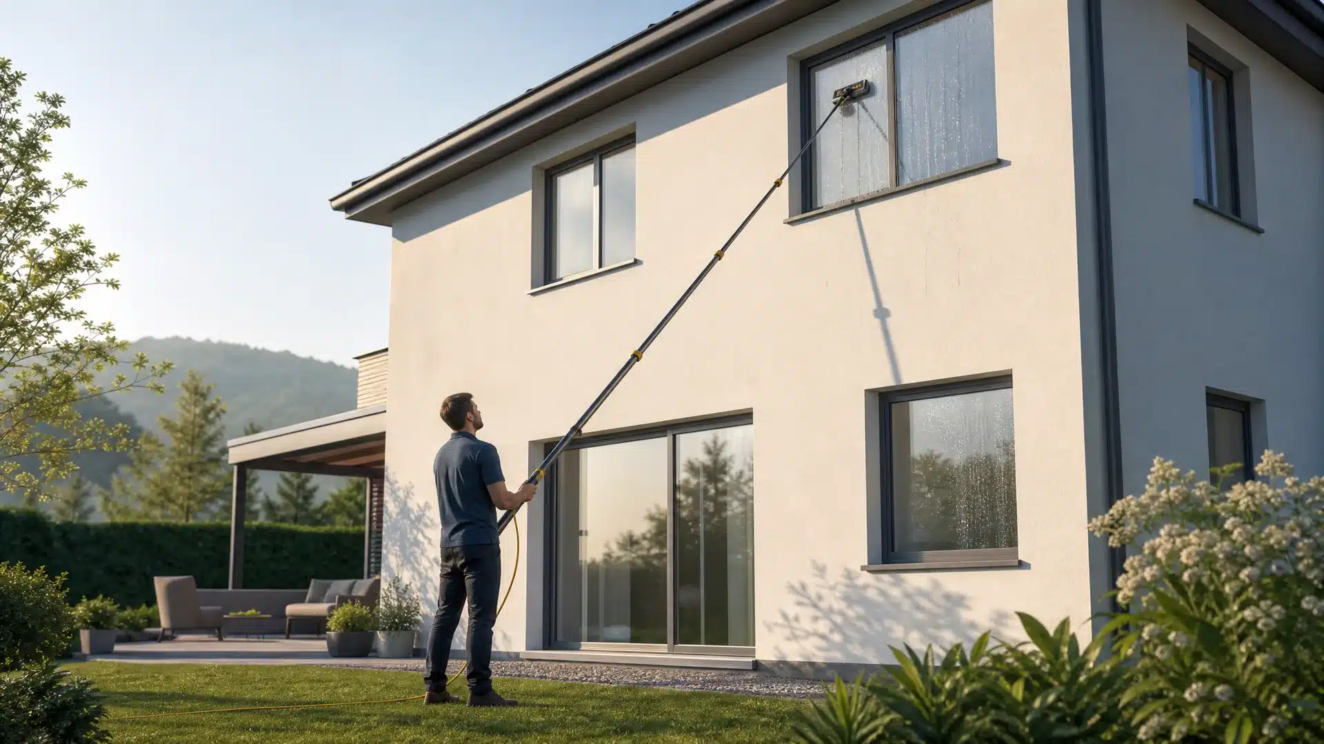 How to Clean Upstairs Windows Without a Ladder: Safe Guide